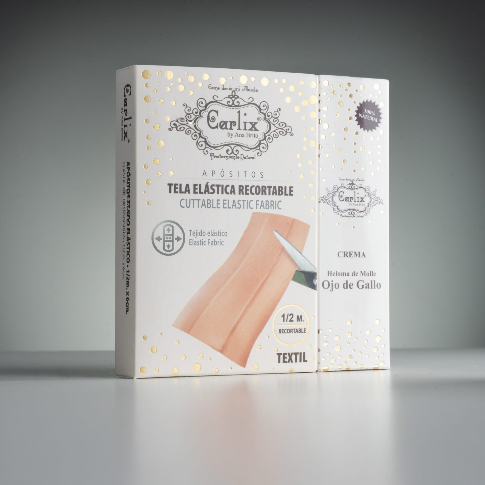 Tela elástica recortable mas Carlix tubo crema